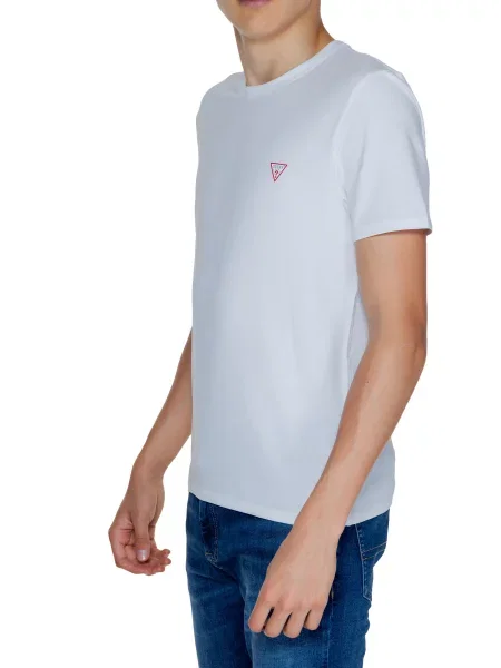 Guess t-shirt gładki biały