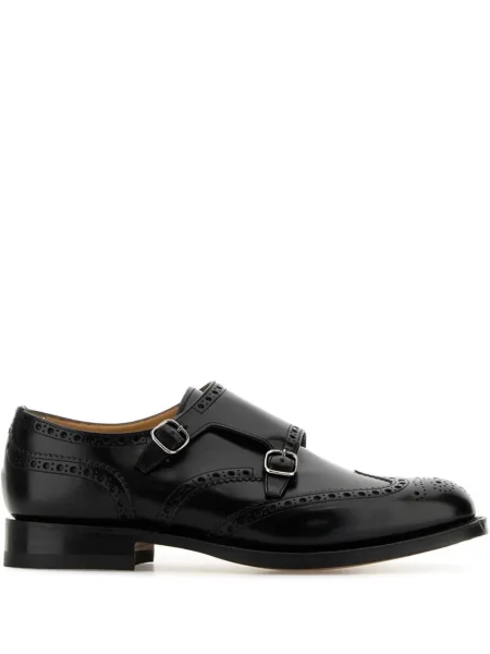 Brogues Church's din piele negru