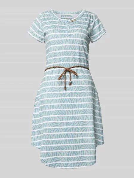 „Sukienka t-shirtowa do kolan z wiązanym paskiem” G.i.g.a. Dx