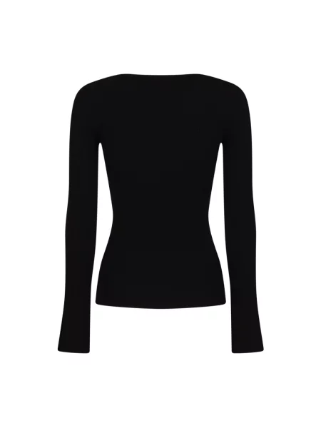 Dzianinowy sweter Courreges czarny