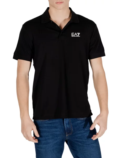 Polo majica Ea7 črna