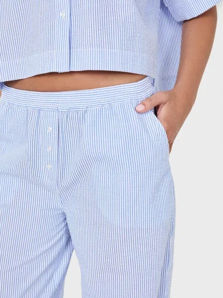 Смугасті штани Etam блакитні