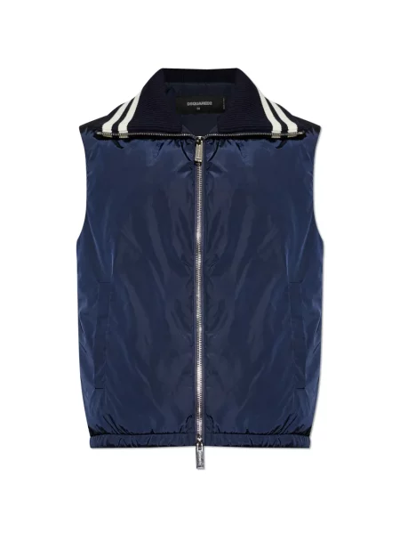 Vestă Dsquared2 cu dungi albastru