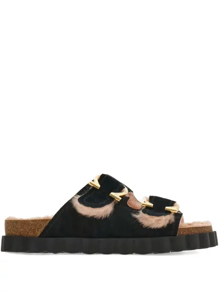 Sandale Ferragamo cu cataramă negru