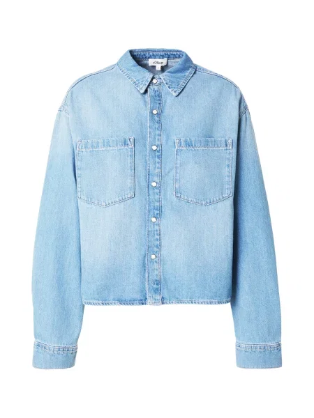 S.Oliver Bluză denim albastru
