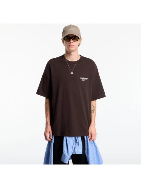 T-shirt Carhartt WIP S/S Signature Script T-Shirt UNISEX Tobacco/ Natural M