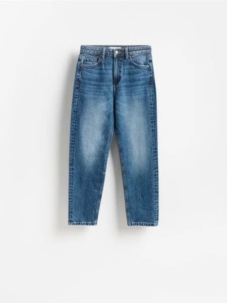 Reserved Blugi mom slim fit bleumarin