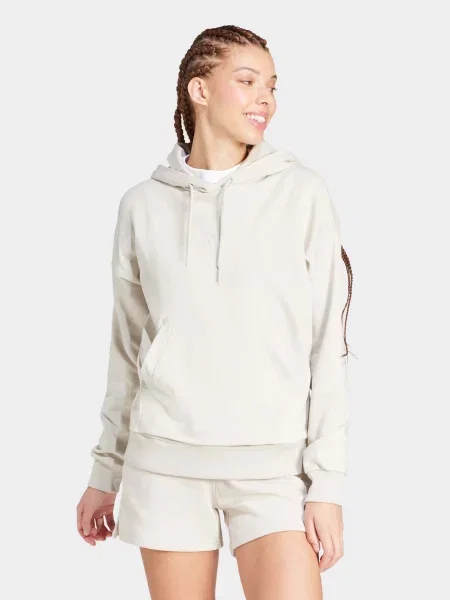 Кофта спортивна adidas Essentials Small Logo French Terry бавовна/перероблений сірий