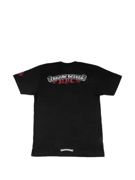 Тениска Chrome Hearts със сърца черно