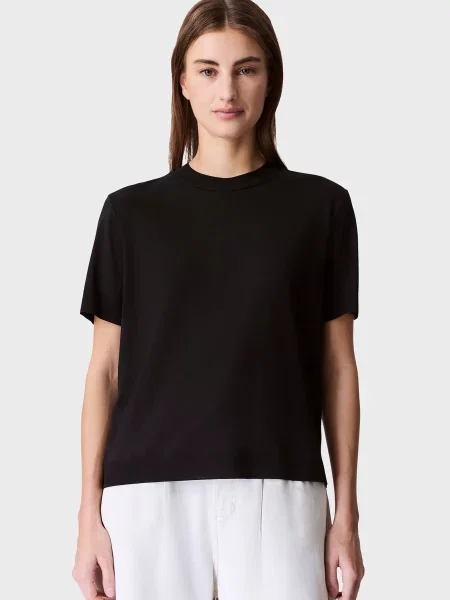 Шовковий светр Calvin Klein чорний