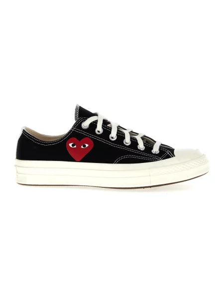 Comme des Garçons Play Obuwie Kobieta 40 EU Small Red Heart Low Top Sneakers czarny