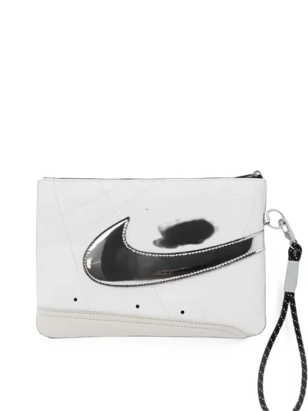 Șapcă Nike din material terry cu model piele de șarpe cu legături alb