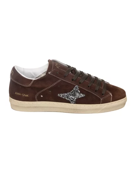 Sneakersy Ama Brand brązowe
