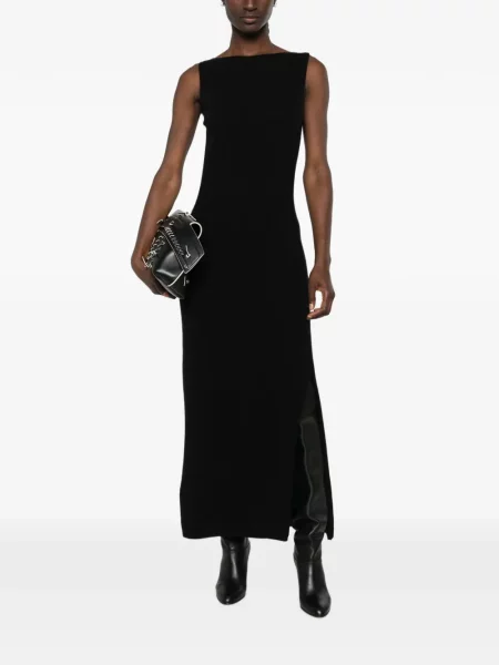Rochie midi Sergio Moretti Firenze fără mâneci negru