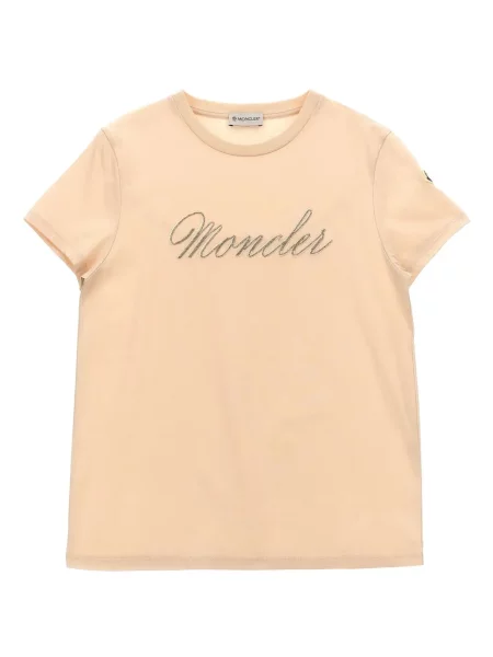 Dětské tričko Moncler Enfant růžové