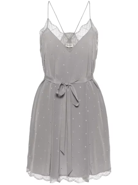 Mała mały sukienka mini Zadig&voltaire garniturowa szara