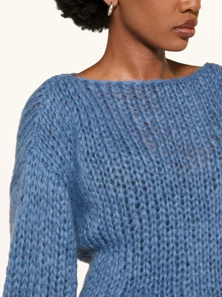 Maiami Sweter Z Moheru blau niebieski