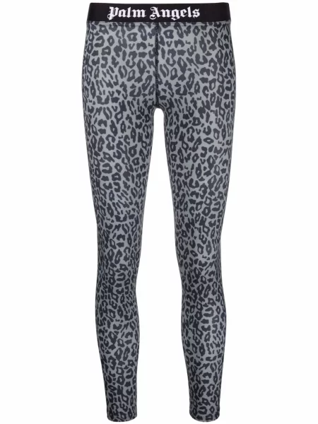 Leggings Palm Angels cu imagine cu model leopard negru