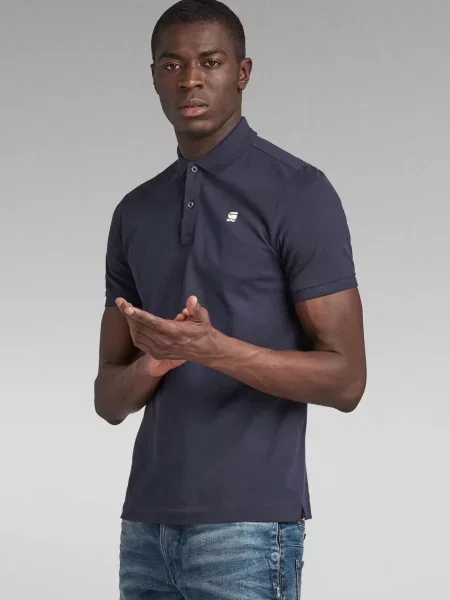 Поло G-star Raw синє
