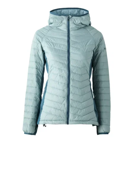 COLUMBIA Geacă outdoor Powder Pass II Hybrid bleumarin / albastru deschis gri