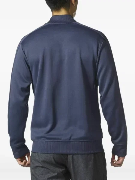 Geacă bomber Adidas tricotate albastru