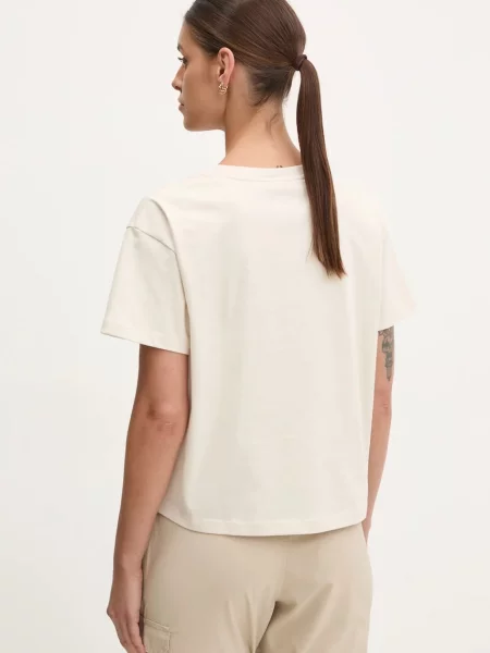 Футболка Fjallraven Fjällblomster бежевий