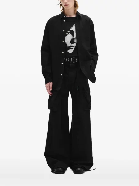 Риза Ann Demeulemeester черно