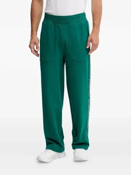 Pantaloni Guess cu autograf verde