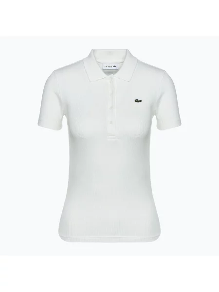 Polo tričko Lacoste flour bílé