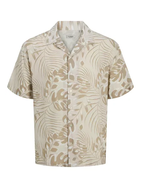 JJ Rebel Cămașă JREBBLOOM RESORT / deschis / închis bej