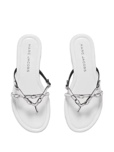 Sandale Marc Jacobs din piele alb