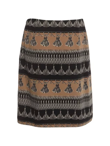 Fustă Weekend Max Mara cu imagine din crep negru
