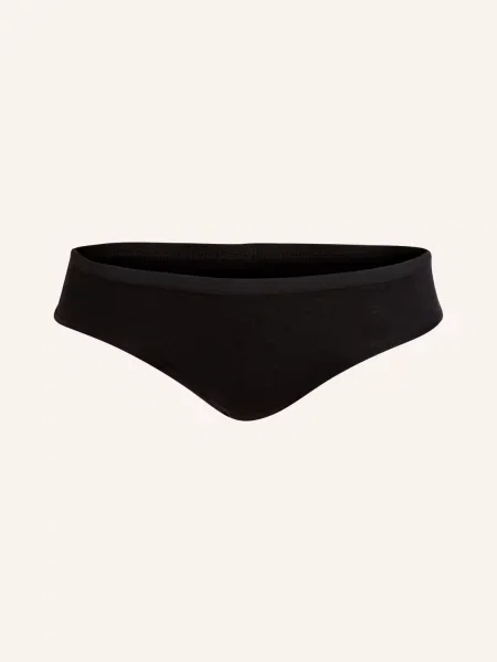 Icebreaker Majtki Z Bielizny Funkcyjnej Siren Hipkini Z Wełny Merino schwarz czarne