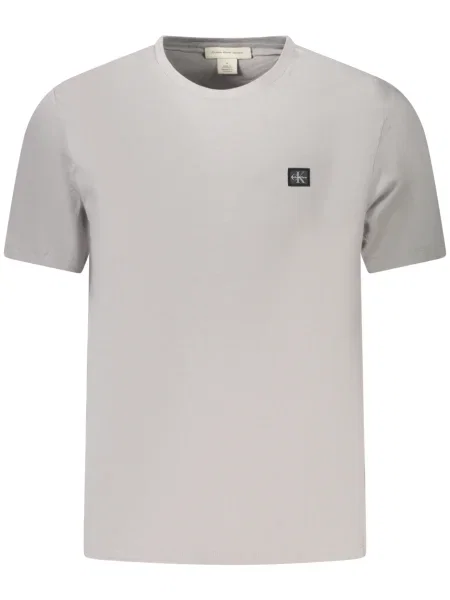 Tricou Calvin Klein clasic din jerseu gri