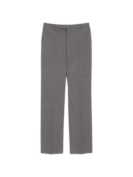 Vlněné kalhoty Valentino Garavani šedé
