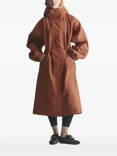 Geacă parka Adidas By Stella Mccartney cu glugă portocaliu