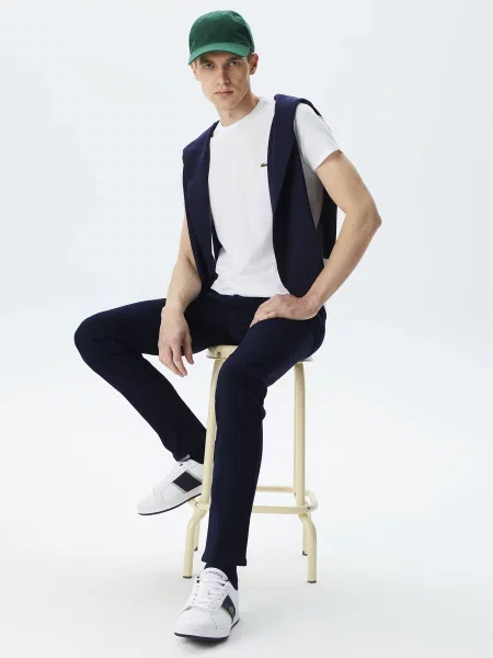 Lacoste Футболка Бавовна/еластан білий