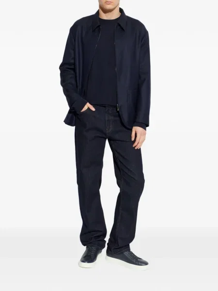 Pulover Giorgio Armani lung albastru