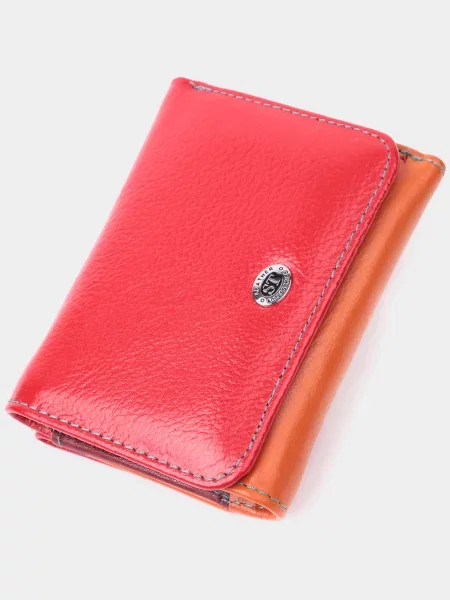 ST Leather Accessories Гаманець Шкіра червоний