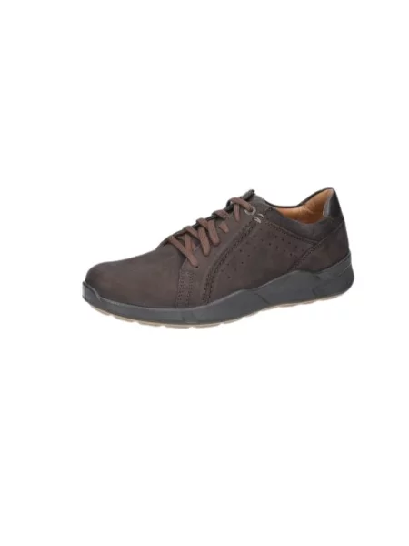 Sneakersy Jomos skórzane brązowe