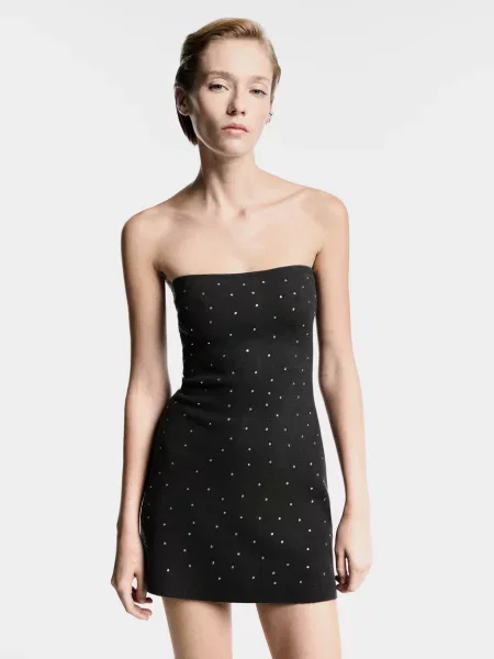 Платье мини Mango черное
