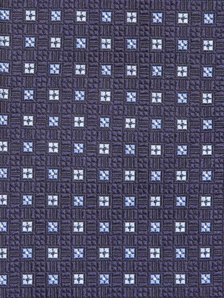 Cravată Zegna de mătase cu imprimeu geometric albastru