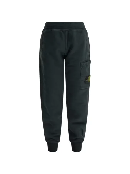 Spodnie dziecięce Stone Island niebieskie