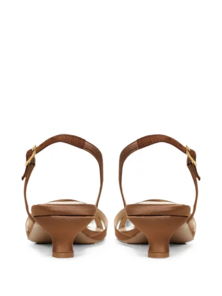 Sandale Ginissima slingback maro