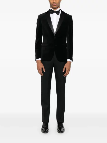 Sacou Remus Uomo de catifea negru