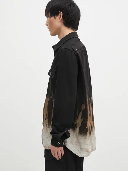 Джинсова куртка Rick Owens Outershirt перехідна oversize чорний