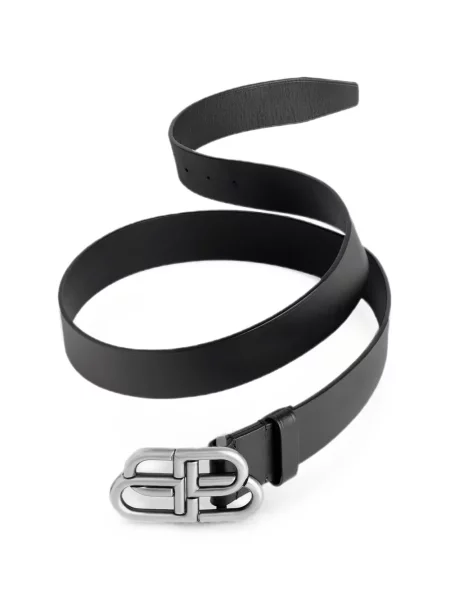 Cu centură curea Balenciaga din piele negru