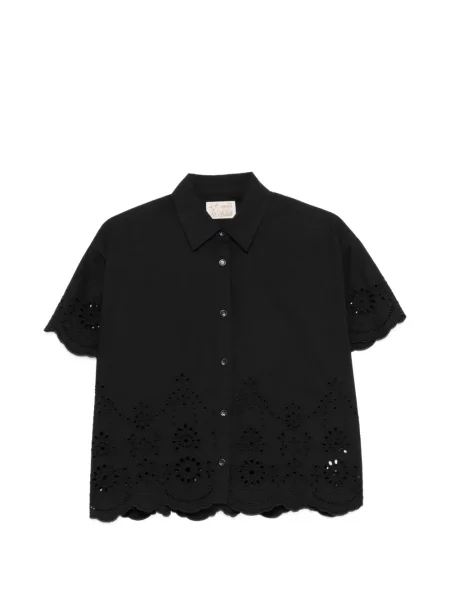 Cămașă Mc2 Saint Barth cu broderie negru