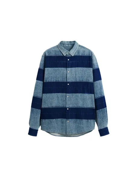 Desigual Cămașă denim / închis albastru