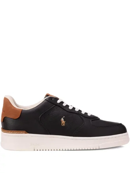 Ριγέ δερμάτινος κάλτσες Polo Ralph Lauren με κορδόνι μαύρο